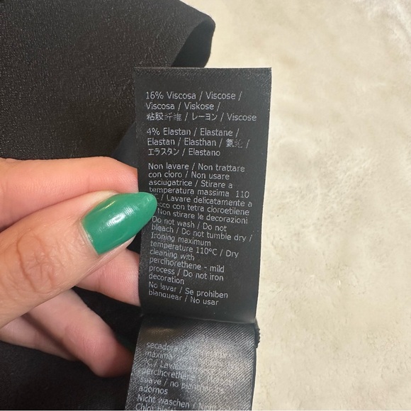 Patrizia Pepe Black Rhinestone Mini Skirt Size 40/small - Picture 10 of 11